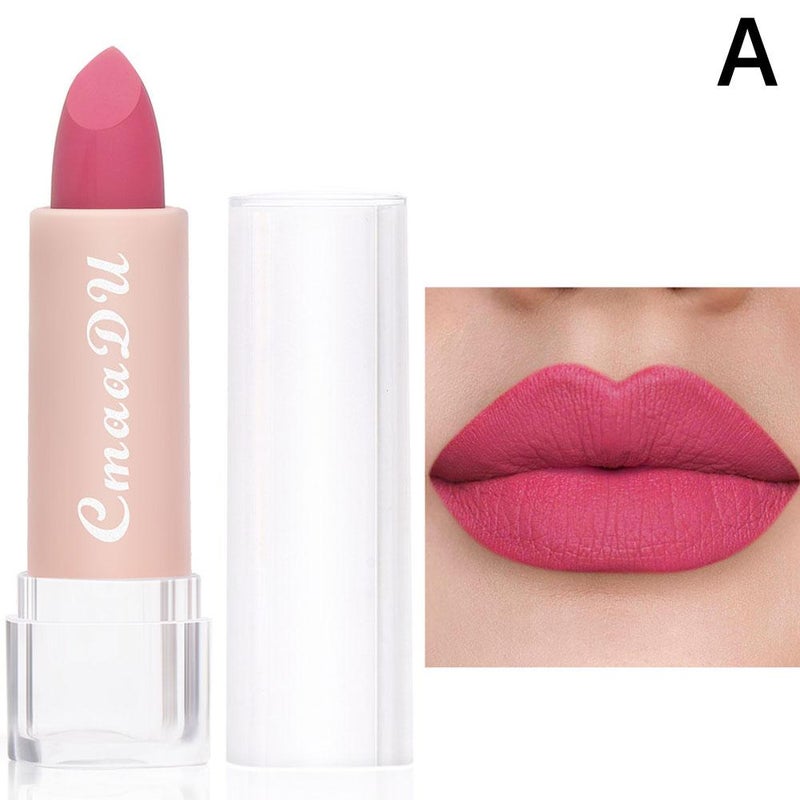 CmaaDu 15-color lipstick/lip gloss, matte and moisturizing, water-resistant and long-lasting.